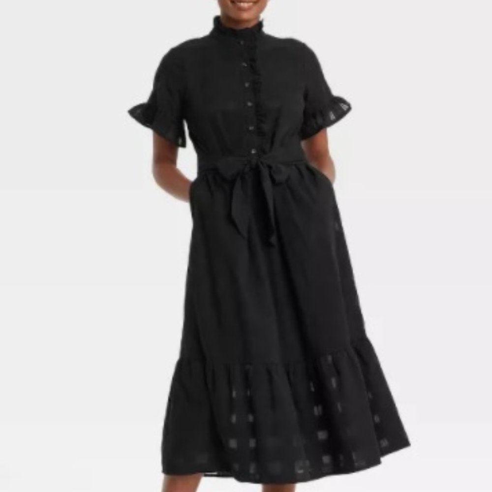 Who What Wear Target Dress Jet Black 961 NWT